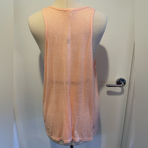 Soft Joie Orange Striped Tank with Pocket Size L - Picture 3 of 7